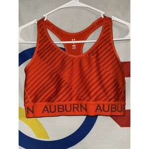 Under Armour Auburn Tigers Sports Bra Medium Orange Compression